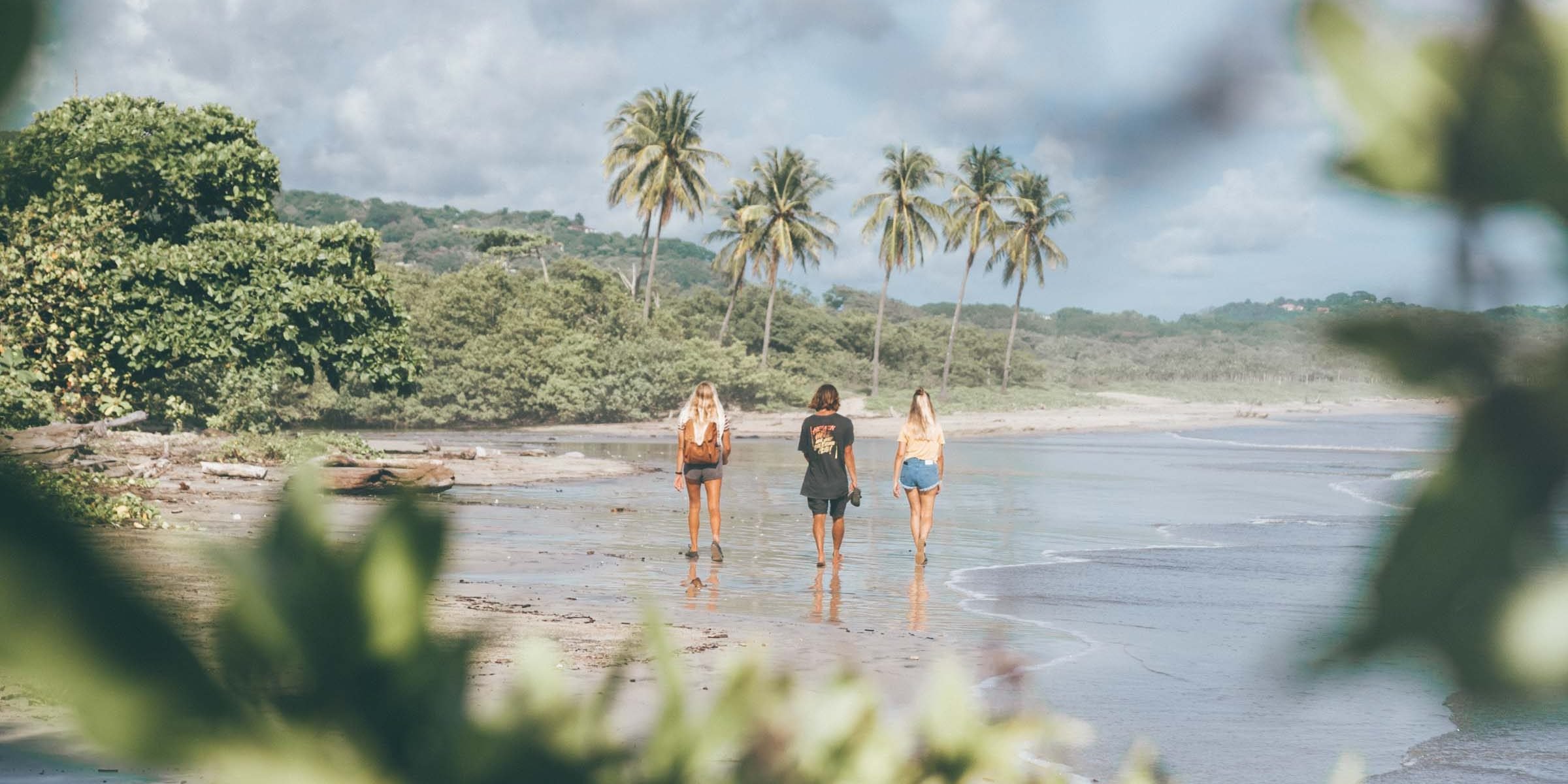 Walk On Guiones Beach Costa Rica Surf Camp